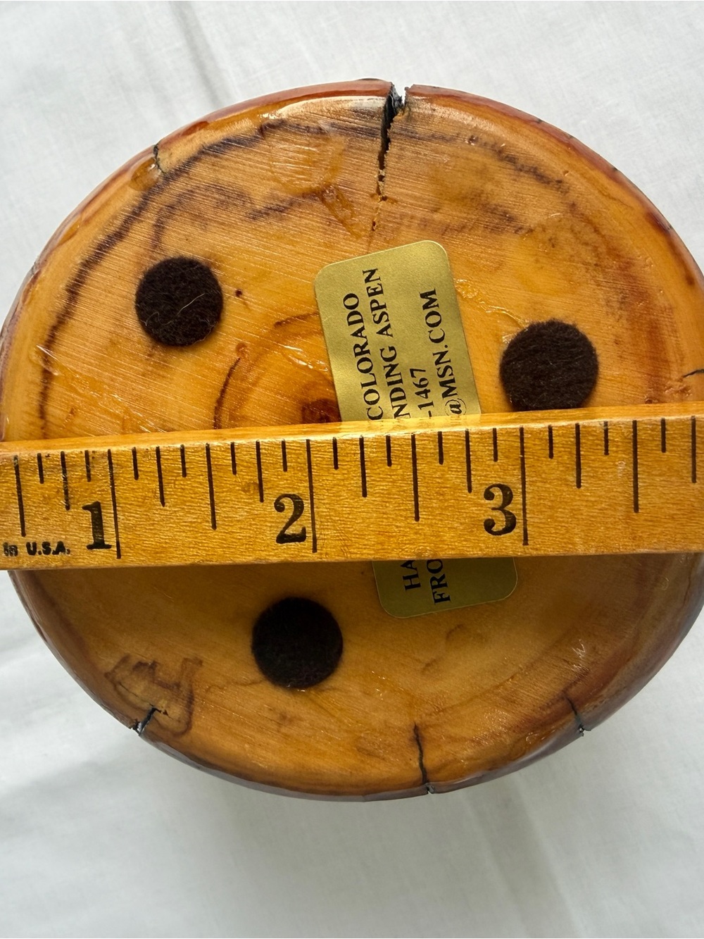 Aspen Dead Standing Wood Votive‎ Candle Holder Handcrafted By Dan Noble Colorado - Picture 9 of 12